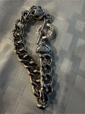 Ralph Lauren silver-toned curb chain bracelet